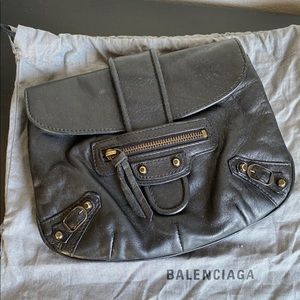 EUC Balenciaga Arena Clutch Pouch Anthracite